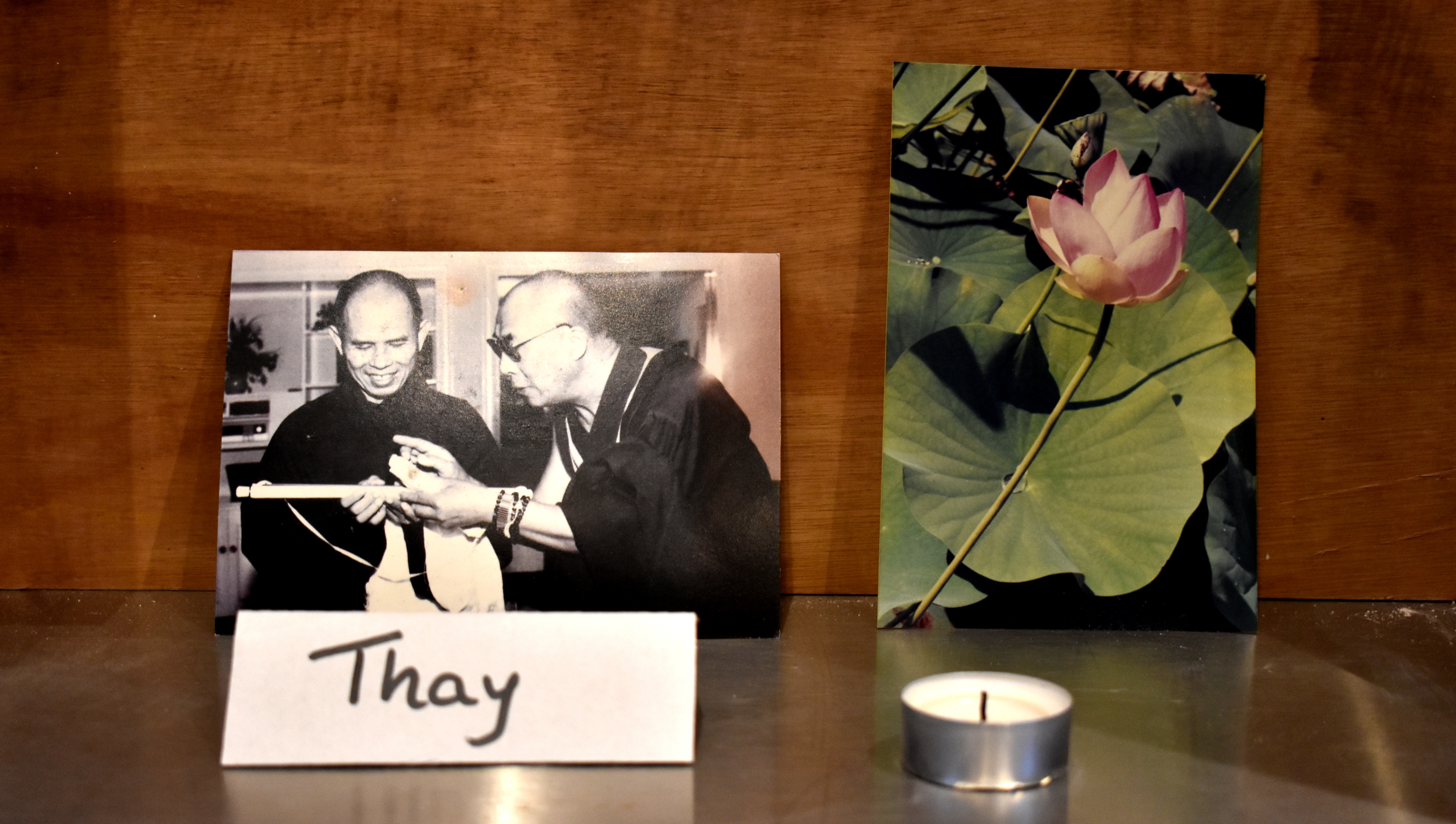 A photo of Thich Nhat Hanh with the Dalai Lama